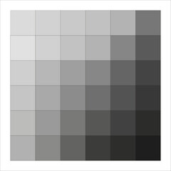 Monochrome gradient of squares. Geometric pattern with shades of gray. Subtle contrast and sophistication. Vector illustration. EPS 10.