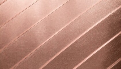 Fototapeta premium Stainless steel metal texture background. pink gold color
