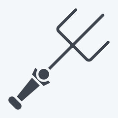 Icon Trident. related to Weapons symbol. glyph style. simple design editable. simple illustration