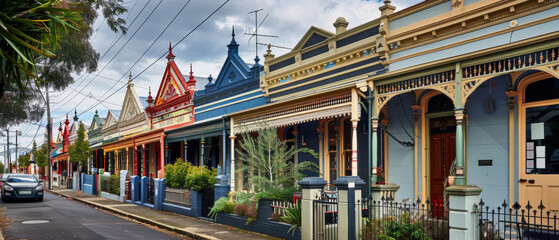 Fototapeta premium Victorian Terrace House (Melbourne Australia)