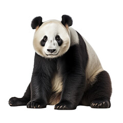 Giant panda bear isolated on white background