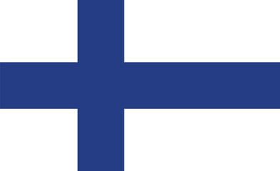 Obraz premium Flag of Finland, brush stroke background