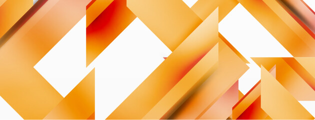 Obraz premium Dynamic minimalist abstraction with play of straight gradient lines. Interplay of colors and precise alignment creates an ever-moving tapestry, offering both simplicity and visual allure