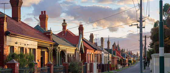 Obraz premium Victorian Terrace House (Melbourne Australia)