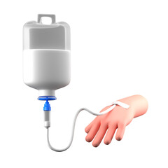 Hand Gesture Infusion Bag Medical