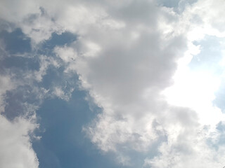 blue sky with clouds
