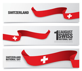 flag of Switzerland vector illustration