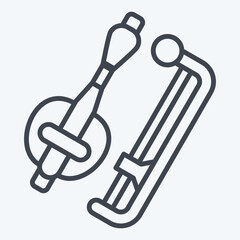 Icon Tro. related to Cambodia symbol. line style. simple design editable. simple illustration