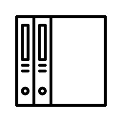 Folder icon set style collection in line, solid, flat, flat line style on white background