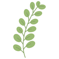 Fototapeta premium Green leaf illustration 
