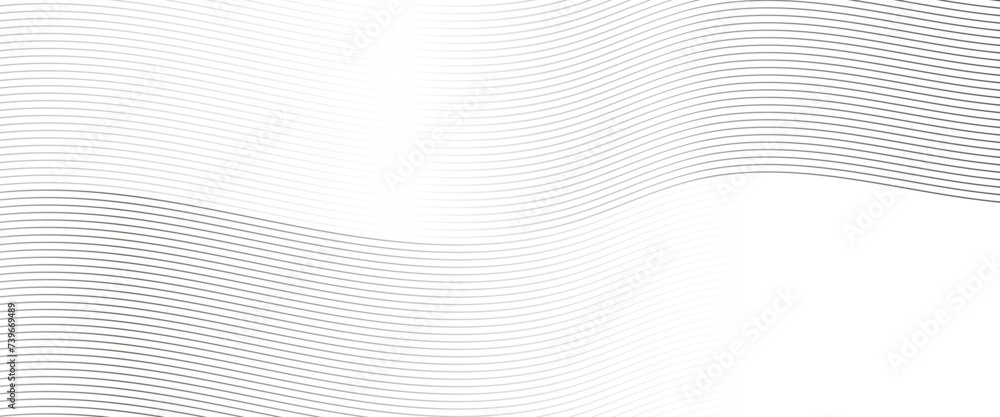 Aufkleber vector light white linear abstract curved wavy pattern for background.
