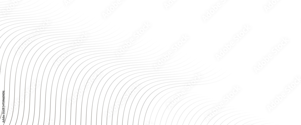 Poster vector light white linear abstract curved wavy pattern for background.