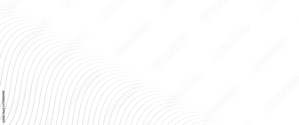 Aufkleber vector light white linear abstract curved wavy pattern for background.