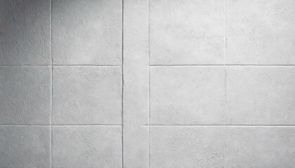 White wall background. Rough cement texture and brick pattern