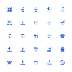 Stove Monochrome 2d Icon. Editable stroke. Pixel Perfect at 32x32