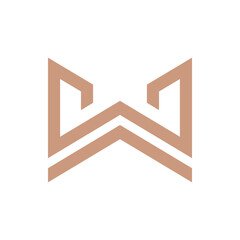 Monogram W design vector logo. Monogram initial letter mark W logo design. Monogram design vector logo. Monogram initial letter mark W logo design. Simple W monogram. Monogram W design logo
