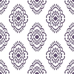 Ikat Flower Pattern Ethnic Geometric native tribal boho motif aztec textile fabric carpet mandalas African