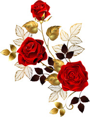 red gold flower roses