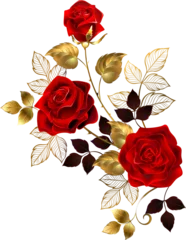 red gold flower roses © Nelli Valova