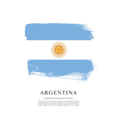 Flag of Argentina vector illustration