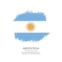 Flag of Argentina vector illustration