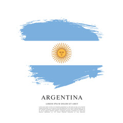Flag of Argentina vector illustration
