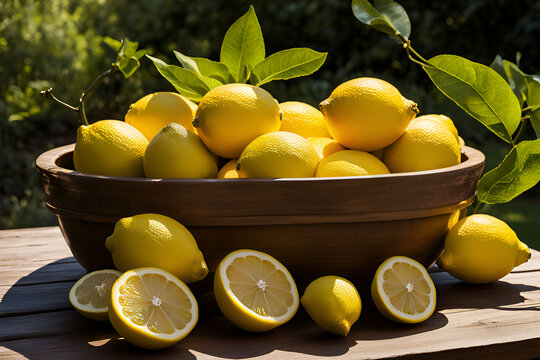 Lemons in a Bowl Generative AI