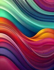 Simple fluid color gradient abstract background with dynamic wave line effect. Vector Illustration For Wallpaper, Banner, Background, landing page. Generative AI
