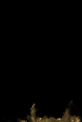 黒背景に金色のような水彩の背景イラスト