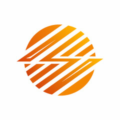 Creative Logo Concept with Abstract Branded Lines