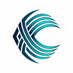 Creative Logo Concept with Abstract Branded Lines