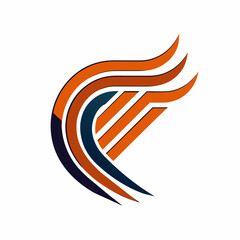 Creative Logo Concept with Abstract Branded Lines