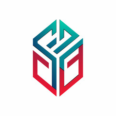 Creative Logo Concept with Abstract Branded Lines