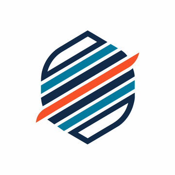 Elegant Logo Mark with Contemporary Branded Lines