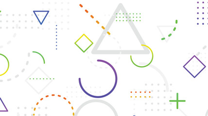 Cool geometric with minimal background design