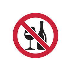 no alcohol sign