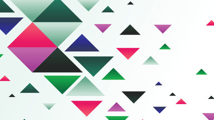 Abstract geometric shapes background with triangle