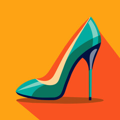 Stylish High Heel Shoe Icon - Fashionable Footwear Symbol