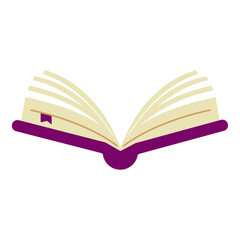 Book colorful flat vector illustration design