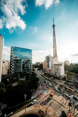 Fototapeta na wymiar São Paulo com Av. Consolação