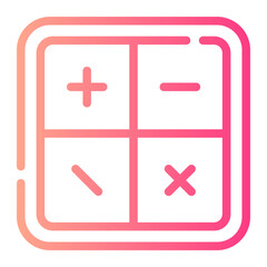 Obraz premium math Line Gradient Icon
