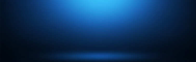 Blue studio gradient background for product placement - obrazy, fototapety, plakaty