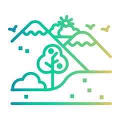 Fototapeta premium adventure icon