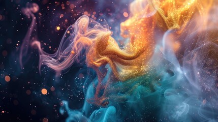 Detailed smoke dragon captured. Intricate photograph, Ai Generated.