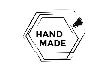 Hand made button web banner templates. Vector Illustration 
