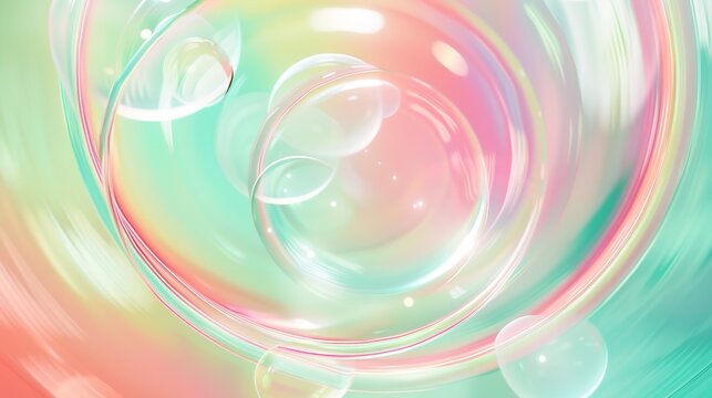 Circular Background with Rainbow Colors in the Center

