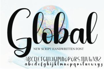 Signature Font Calligraphy Logotype Script Brush Font Type Font lettering handwritten