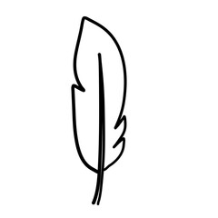 Feather outline icon