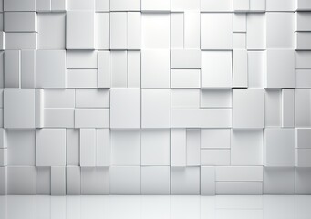 Abstract mosaic white background. Created with Ai