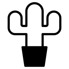 cactus in pot icon